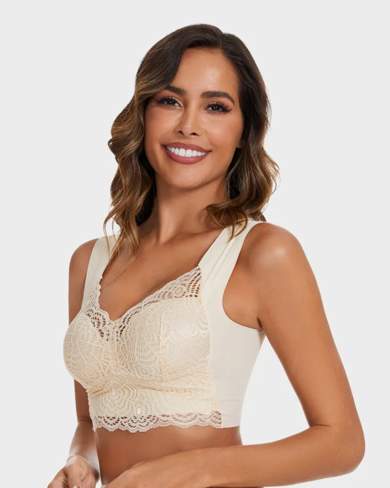 SheCurve® Stretch Lace Cut-Out Bra