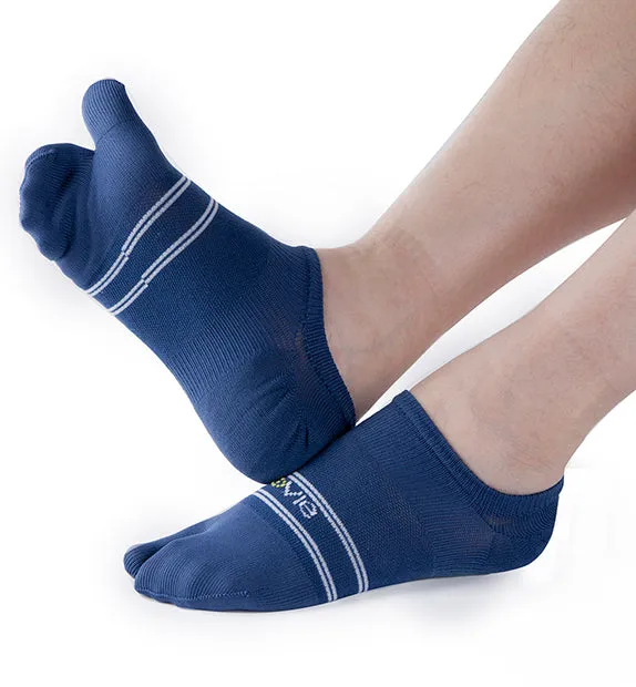 Split Toe Everyday Plus Lightweight Invisible Footies Socks - 4 Pack