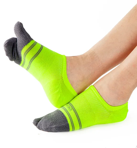 Split Toe Everyday Plus Lightweight Invisible Footies Socks - 4 Pack