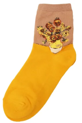 Sunflowers Cotton Socks