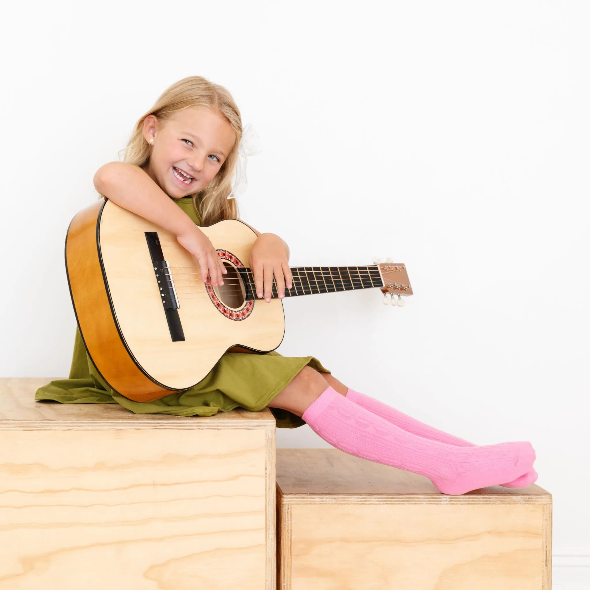 Taffy Cable Knit Knee High Socks