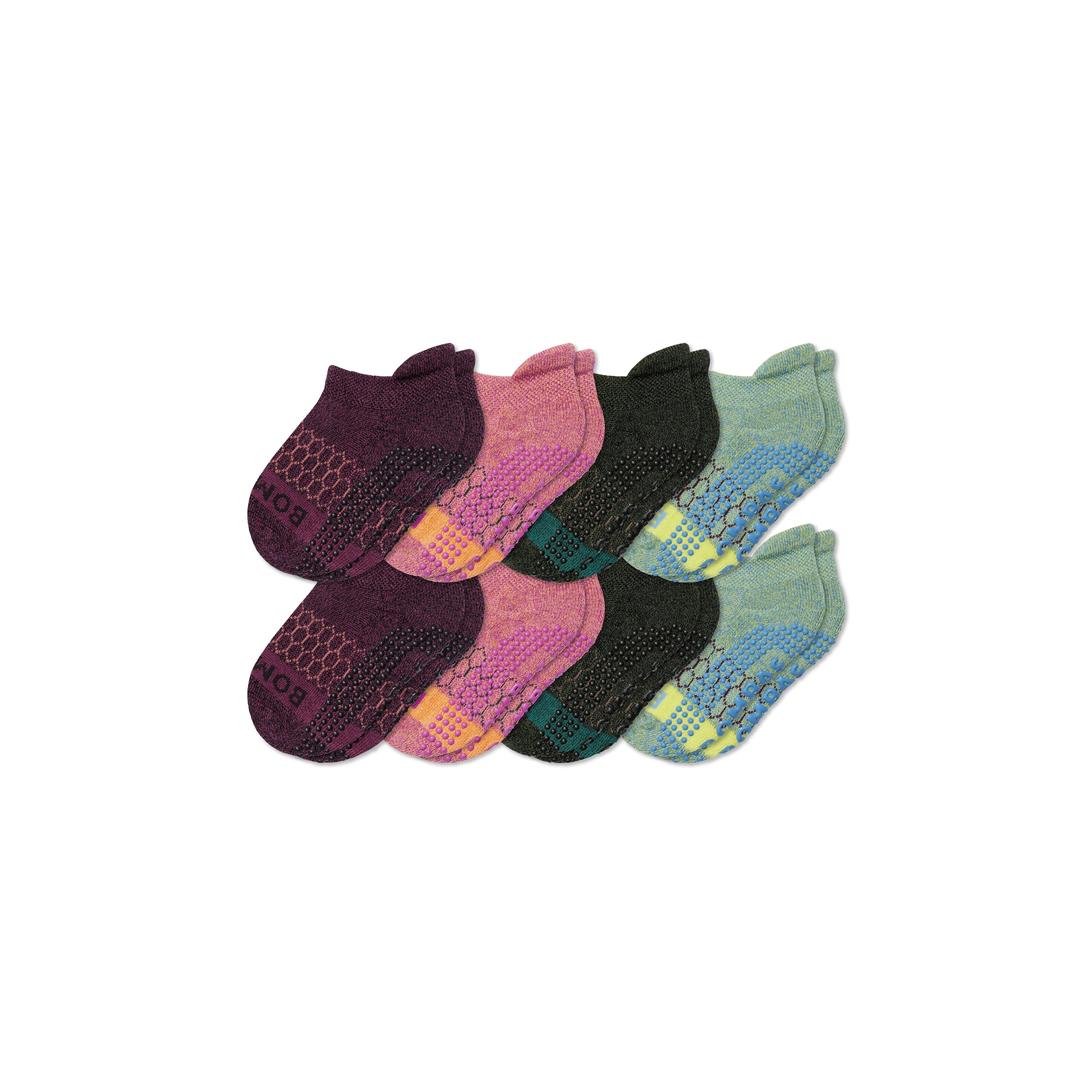 Toddler Gripper Ankle Sock 8-Pack