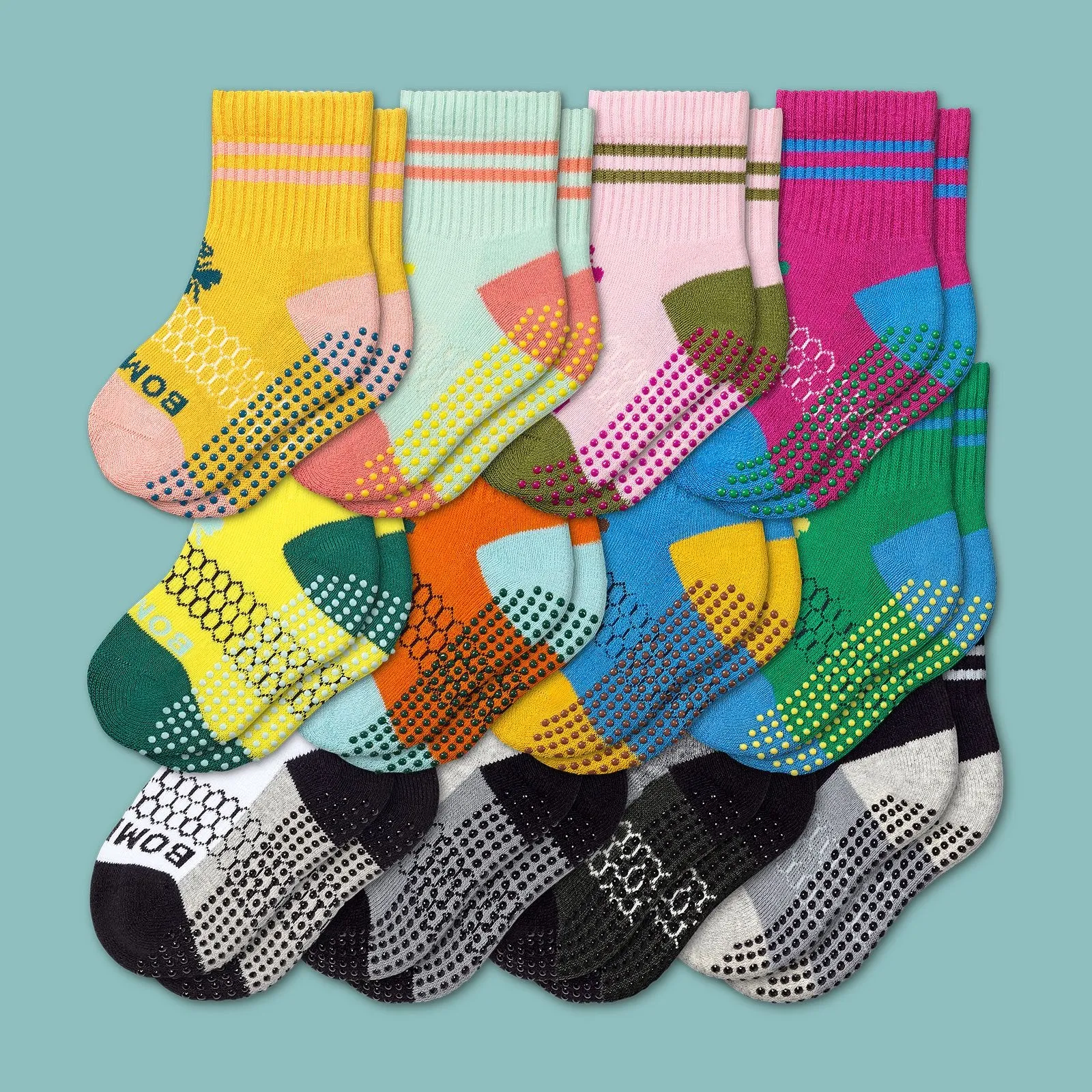 Toddler Gripper Calf Sock 12-Pack