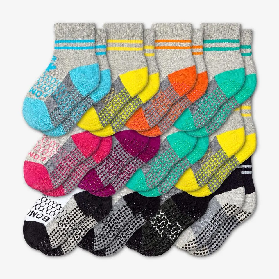 Toddler Gripper Calf Sock 12-Pack