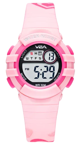 V2A Girls Kids Watch - Gifts for Girls Age 3-10 30 M Waterproof Digital Sports Watches for 3 4 5 6 7 8 Year Old Girls