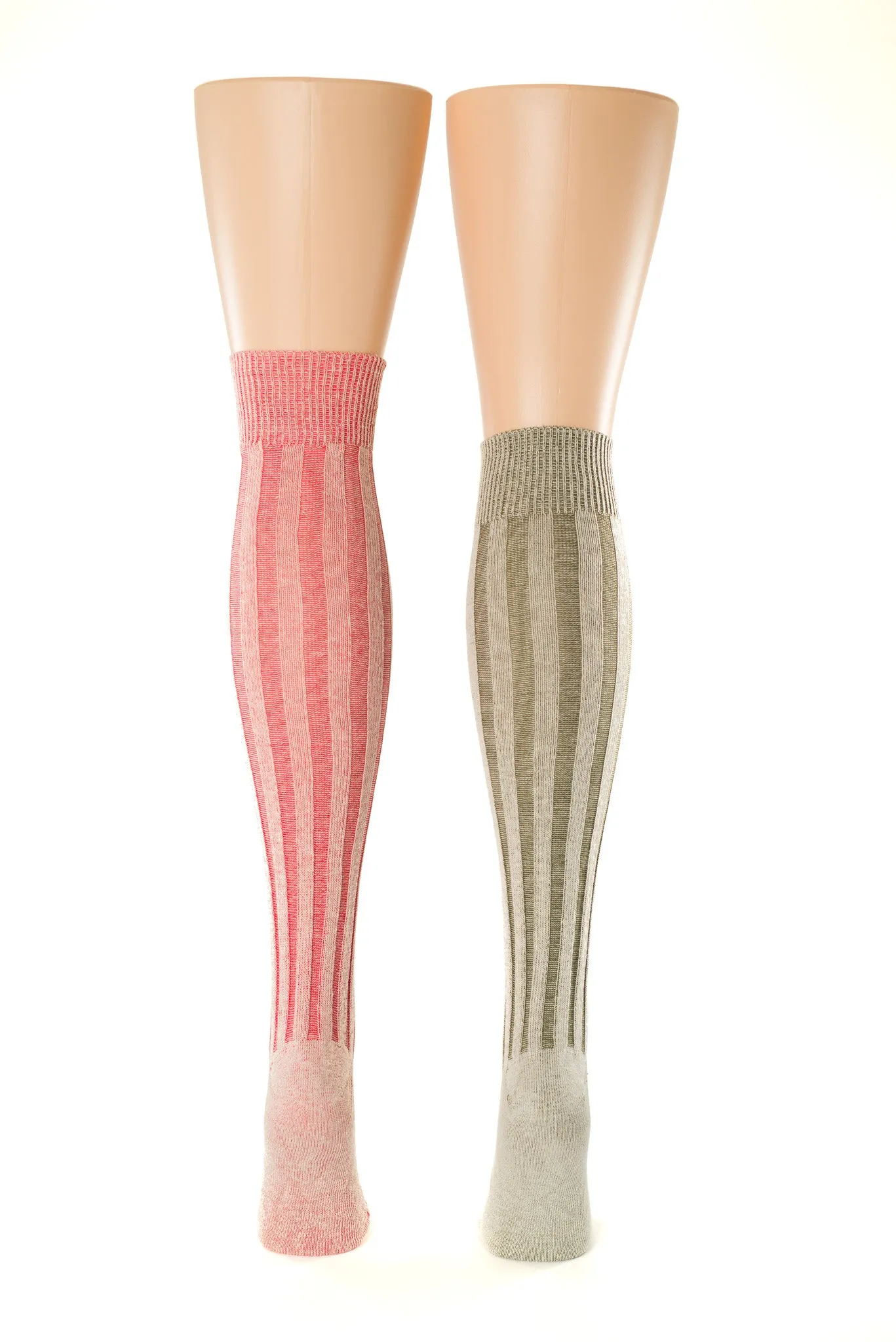 Vertical Ribbed Cotton Stockings- SALE