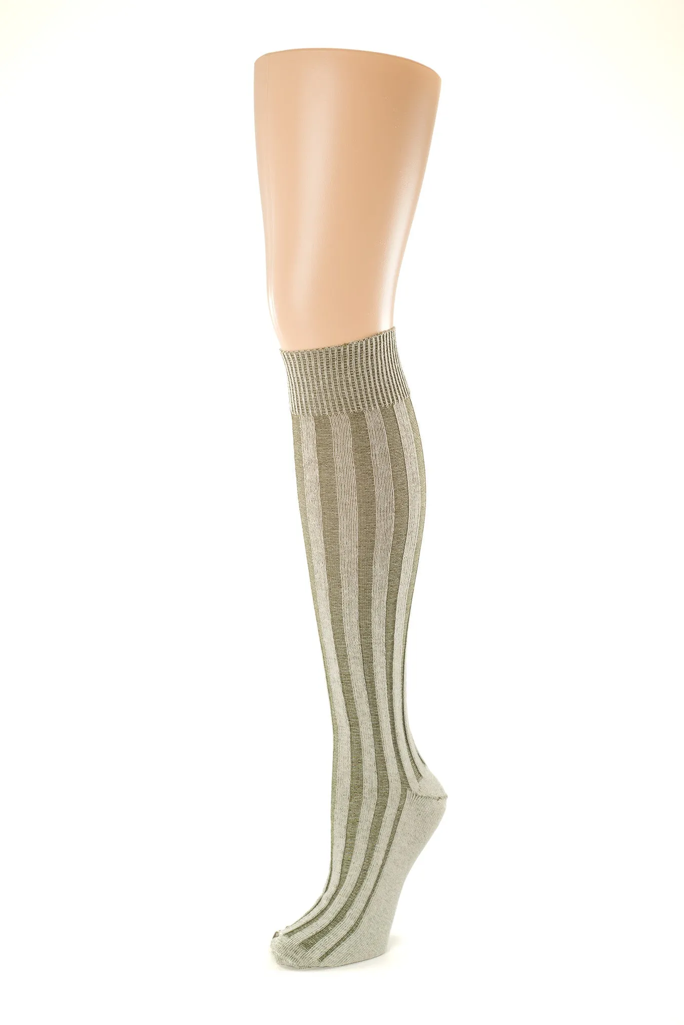 Vertical Ribbed Cotton Stockings- SALE