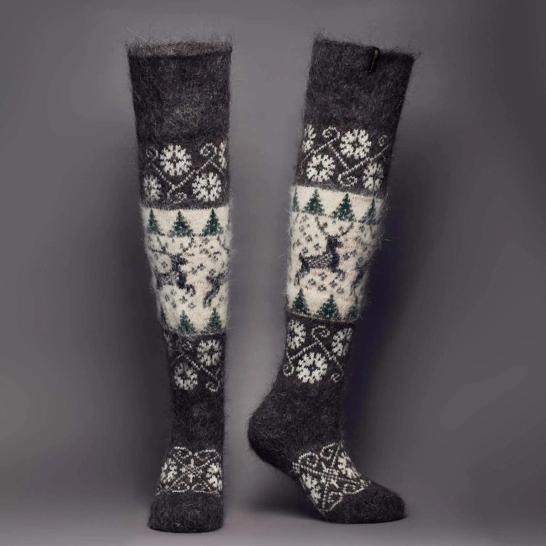 Women's Alpine Meadow Goat Wool Over-the-Knee Socks