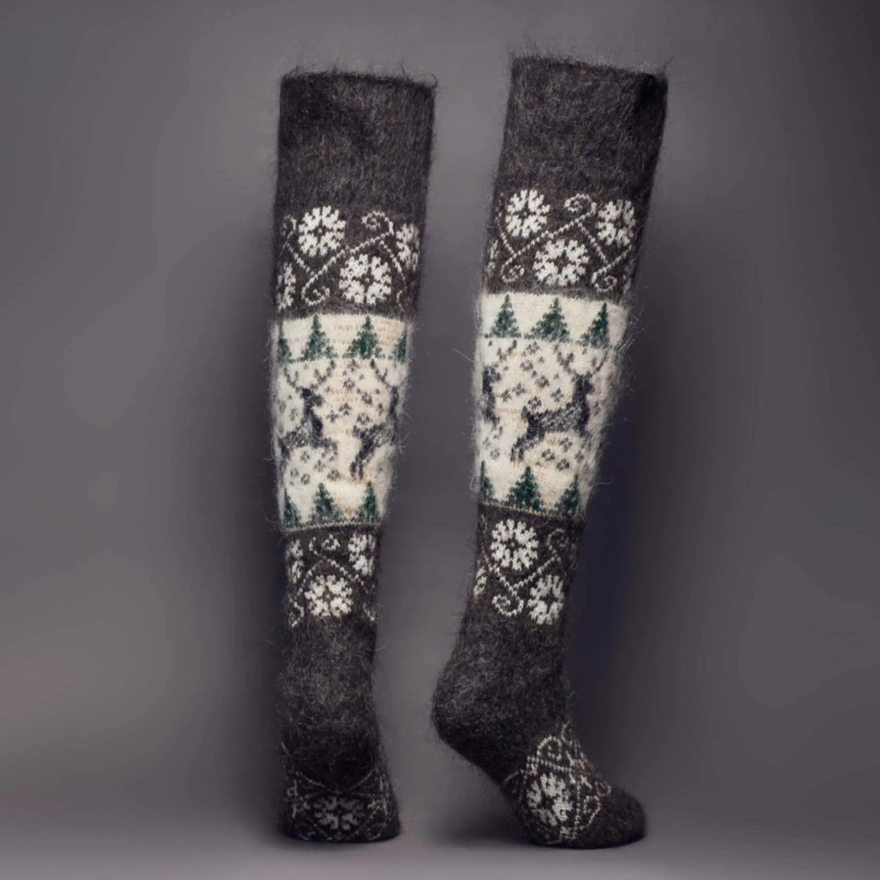 Women's Alpine Meadow Goat Wool Over-the-Knee Socks