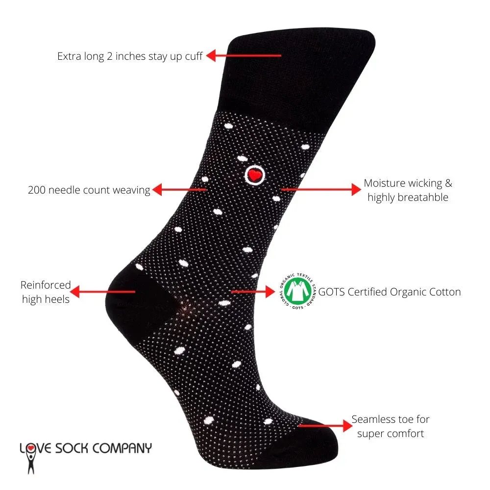 Women's Black Dress Socks - 3 Pack Set - Love Sock Company