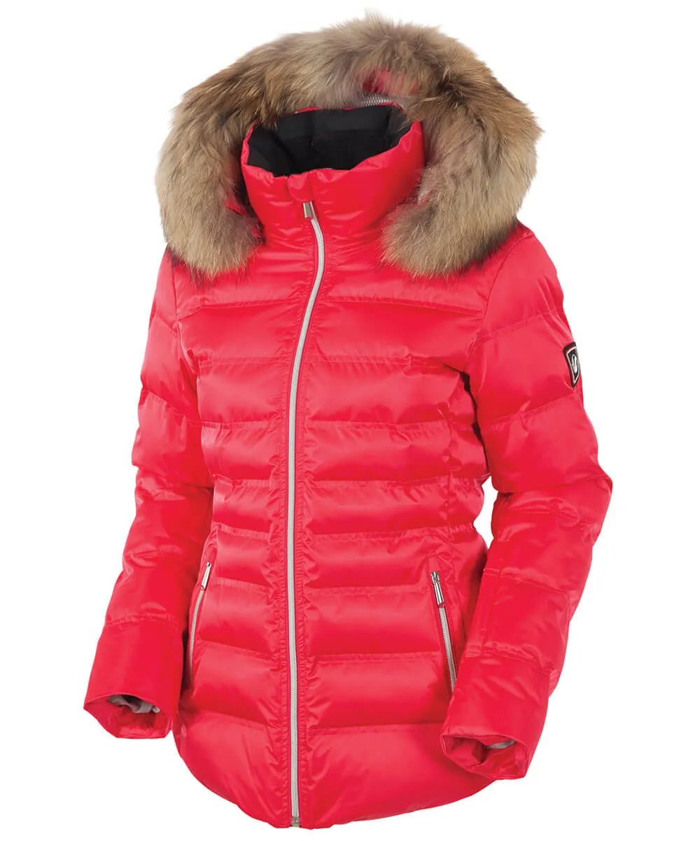 Women's Fiona Waterproof Quilted Stretch Jacket With Removable Fur Ruff