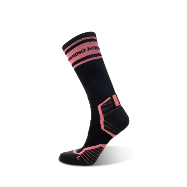 Women's Ride Soft Cycling Black crew socks 2-packs