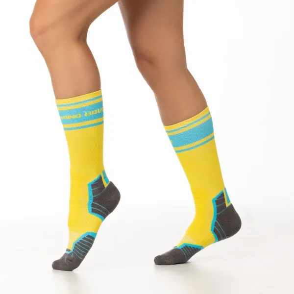 Women's Ride Soft Cycling Geometric crew socks 3-packs