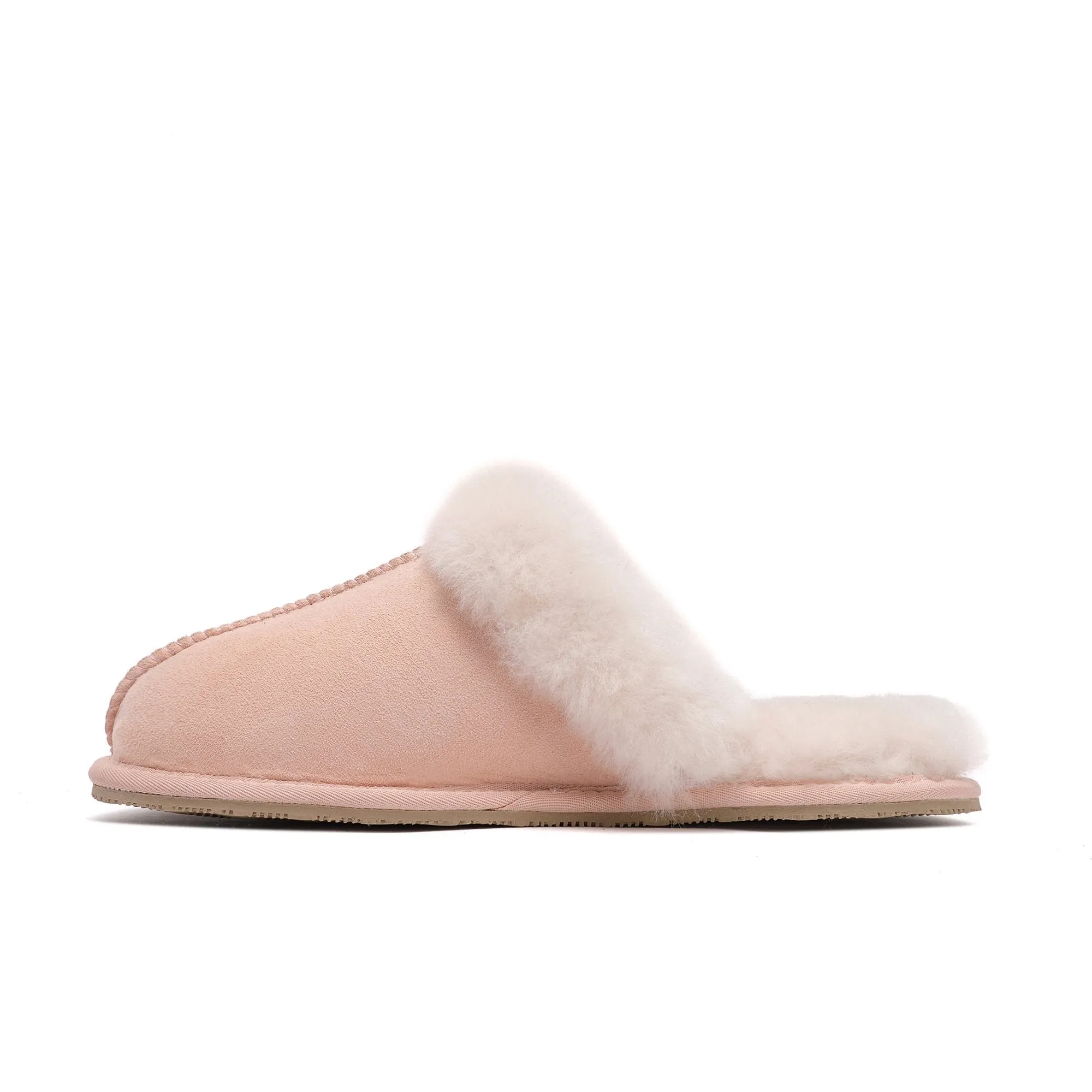 Women's Scuff - Australian Sheepskin UGG Slippers - Flexible Rubber Sole