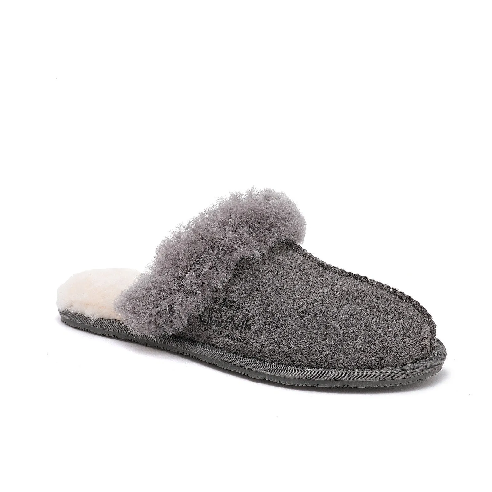 Women's Scuff - Australian Sheepskin UGG Slippers - Flexible Rubber Sole