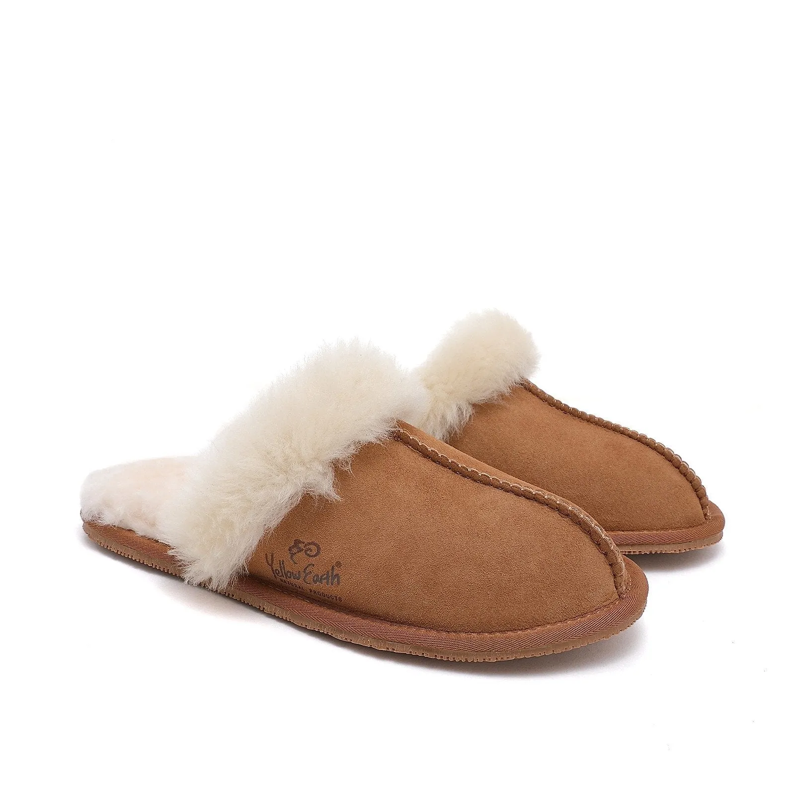 Women's Scuff - Australian Sheepskin UGG Slippers - Flexible Rubber Sole