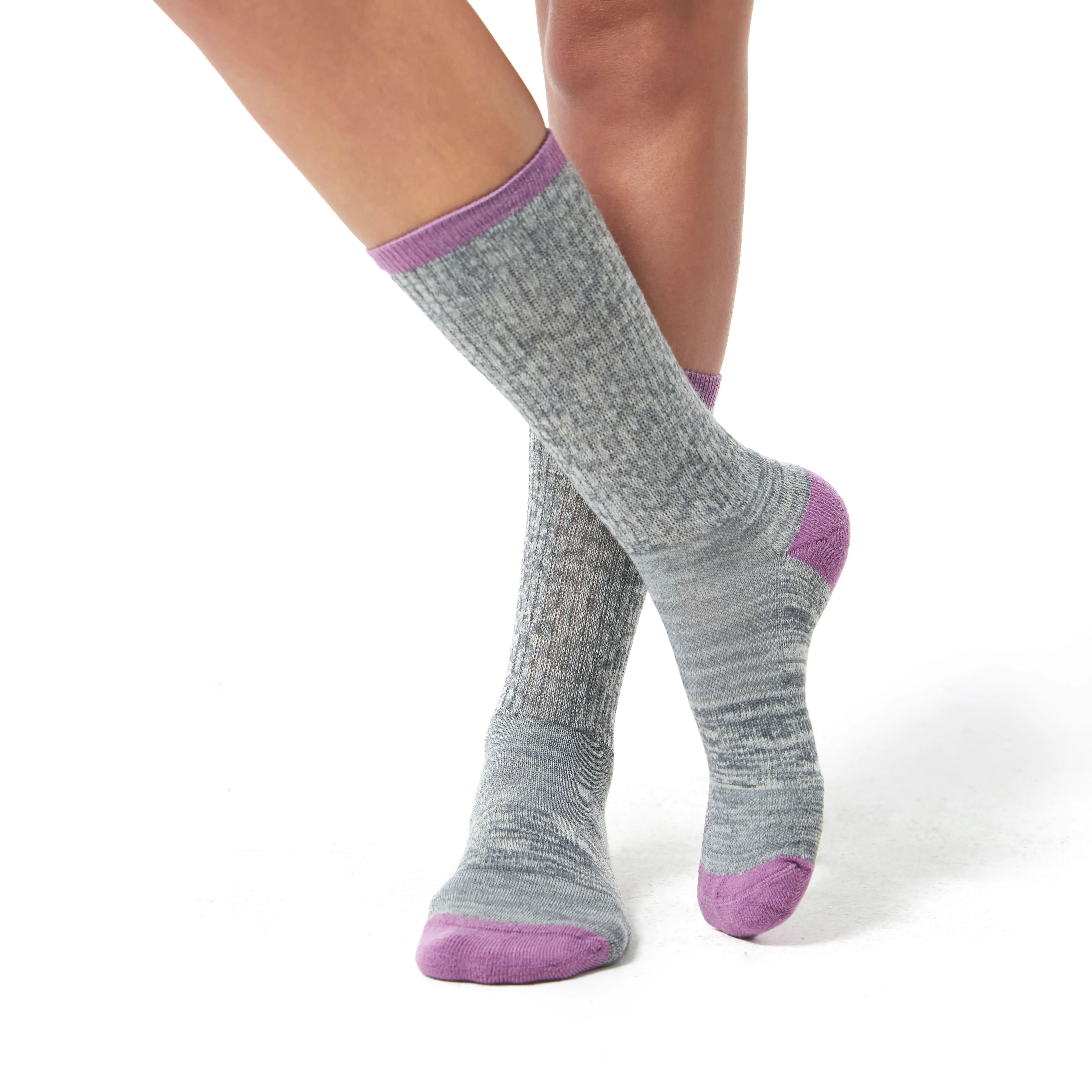 Women's Touch Wear Everyday Midtones crew socks 4-packs