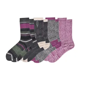 Women's Touch Wear Everyday Midtones crew socks 4-packs