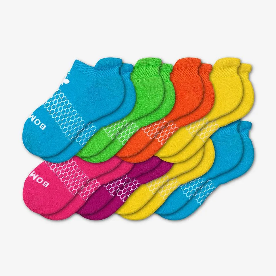 Youth Brights Ankle Sock 8-Pack