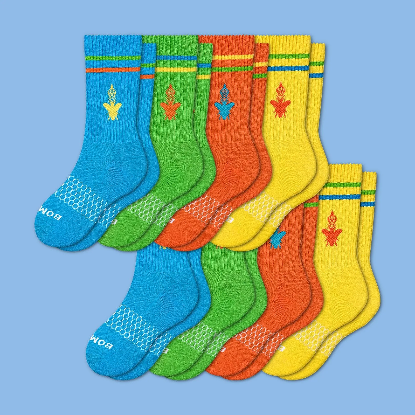 Youth Brights Calf Sock 8-Pack