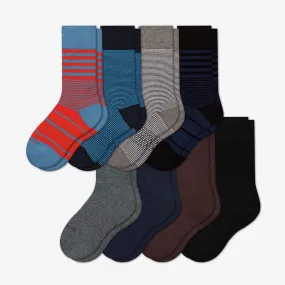 Youth Dress Calf Sock 8-Pack